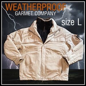 new winter inventory WEATHERPROOF GARMENT COMPANY heavy tan winter JACKET size L